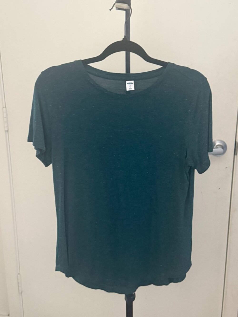 Old Navy Luxe Green Short Sleeve Crew Neck T-Shirt Women's Medium